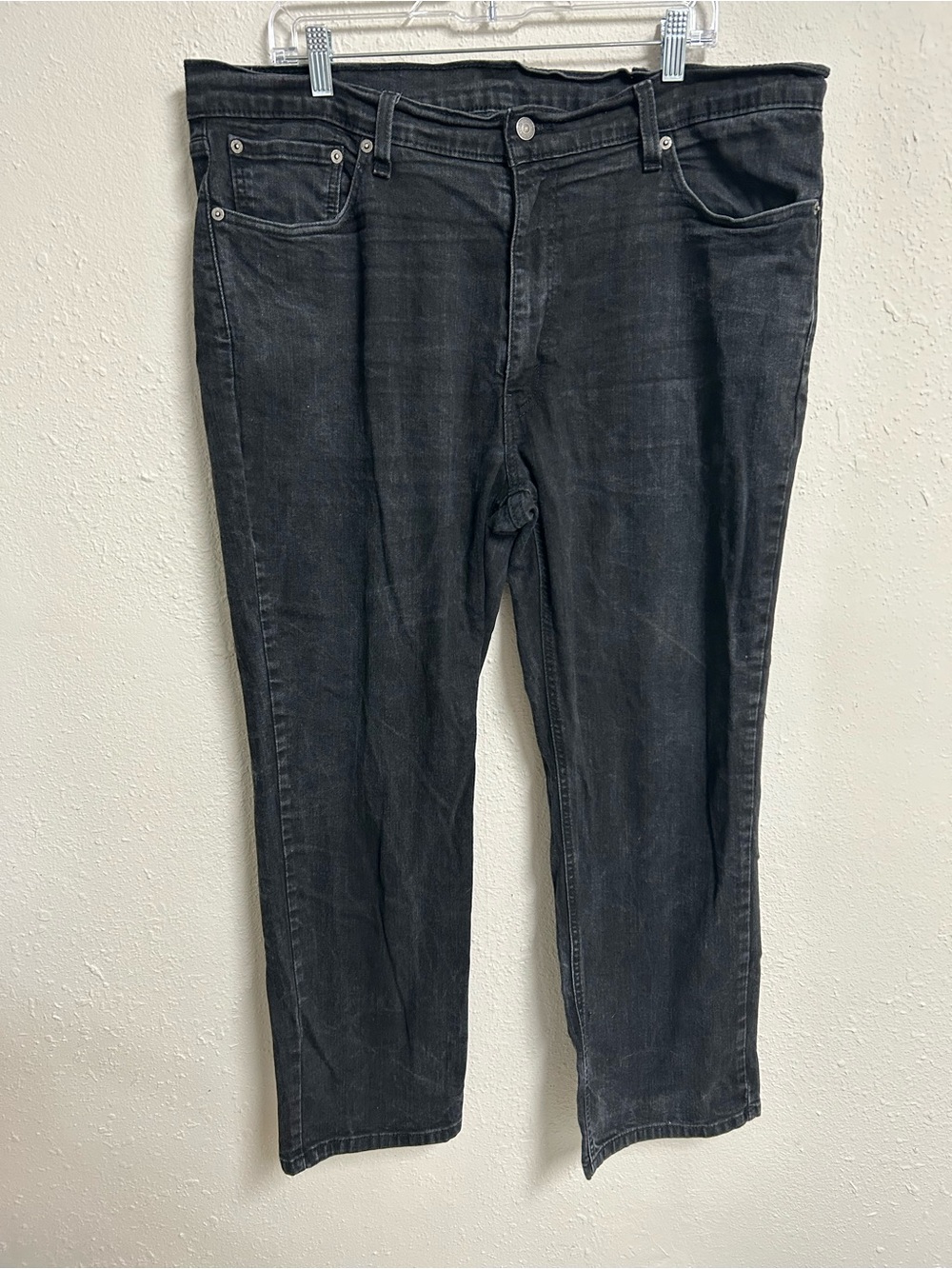 Levis 541 Athletic Taper Jeans Mens W40 L30 Black Charcoal Stretch